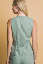 Load image into Gallery viewer, Mint Linen Vest