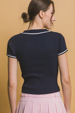 Load image into Gallery viewer, Navy Short Sleeve Polo Shirt
