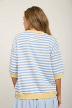 Load image into Gallery viewer, Blue &amp; Yellow Colorblock Drop Sleeve Top