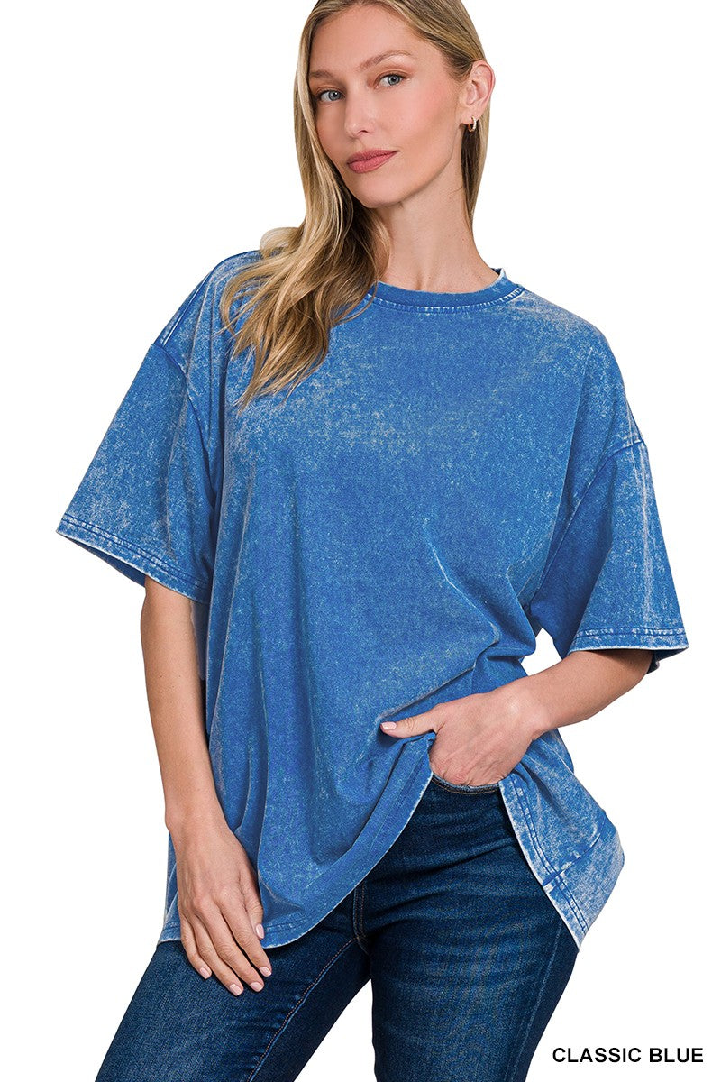 Washed Premium Cotton Oversized Tee