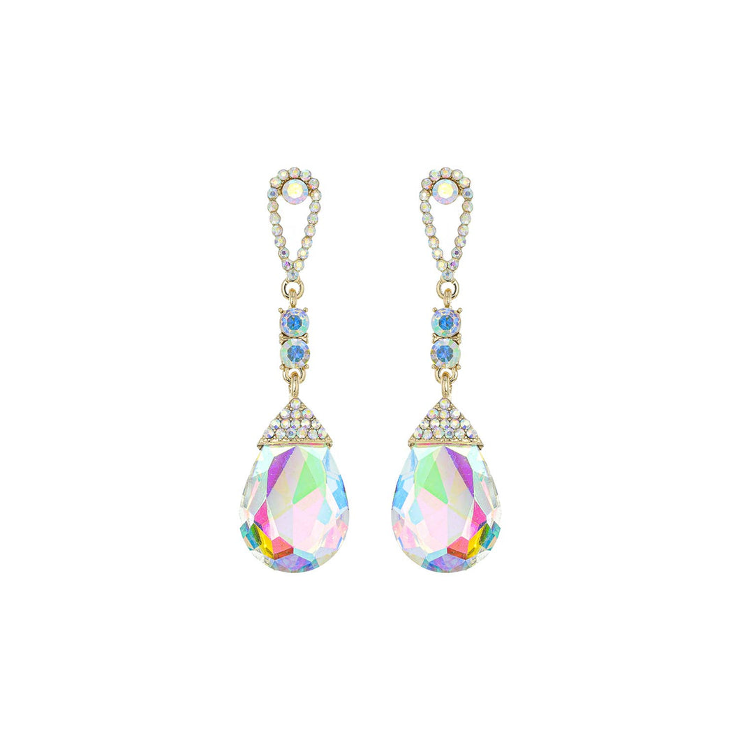 Gold Teardrop Rhinestone