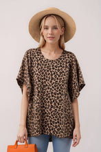Load image into Gallery viewer, Mocha Animal Print Top