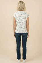 Load image into Gallery viewer, White Floral Textured Tank