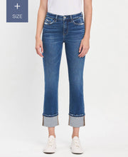 Load image into Gallery viewer, Vervet High Rise Cuffed Slim Straight Jeans