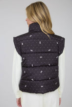 Load image into Gallery viewer, Polka Dot Bow Puffer Vest