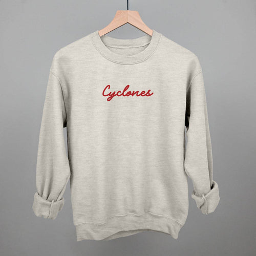 Cyclones Script Oatmeal Sweatshirt