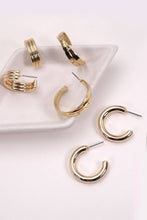 Load image into Gallery viewer, MULTI CLASSIC HOOP TRIO EARRINGS