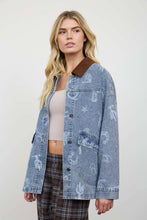 Load image into Gallery viewer, Denim Western Print Jacket
