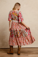 Load image into Gallery viewer, Floral Print Mix And Match Midi Dress