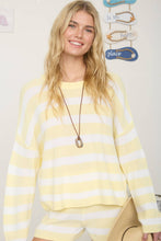 Load image into Gallery viewer, Butter Yellow Striped Sweater