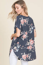 Load image into Gallery viewer, Navy Floral Tunic