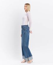 Load image into Gallery viewer, Vervet High Rise Cuffed Wide Leg Jeans