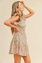Load image into Gallery viewer, Floral Flutter Sleeve Mini Dress