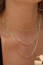 Load image into Gallery viewer, 18K STAINLESS STEEL TARNISH FREE LAYERED NECKLACE
