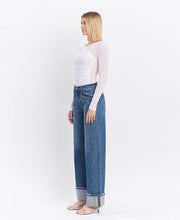 Load image into Gallery viewer, Vervet High Rise Cuffed Wide Leg Jeans