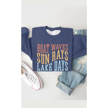 Load image into Gallery viewer, Boat Waves Graphic Sweatshirt