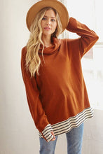 Load image into Gallery viewer, Rust Brooklyn Thermal Cashmere Tunic