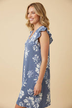 Load image into Gallery viewer, Vintage Blue Floral Dress