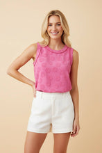 Load image into Gallery viewer, Fuchsia Floral Texture Top