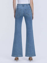 Load image into Gallery viewer, Vervet High Rise Slit Hem Flare Jeans