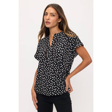 Load image into Gallery viewer, Black &amp; Ivory Dolman Top