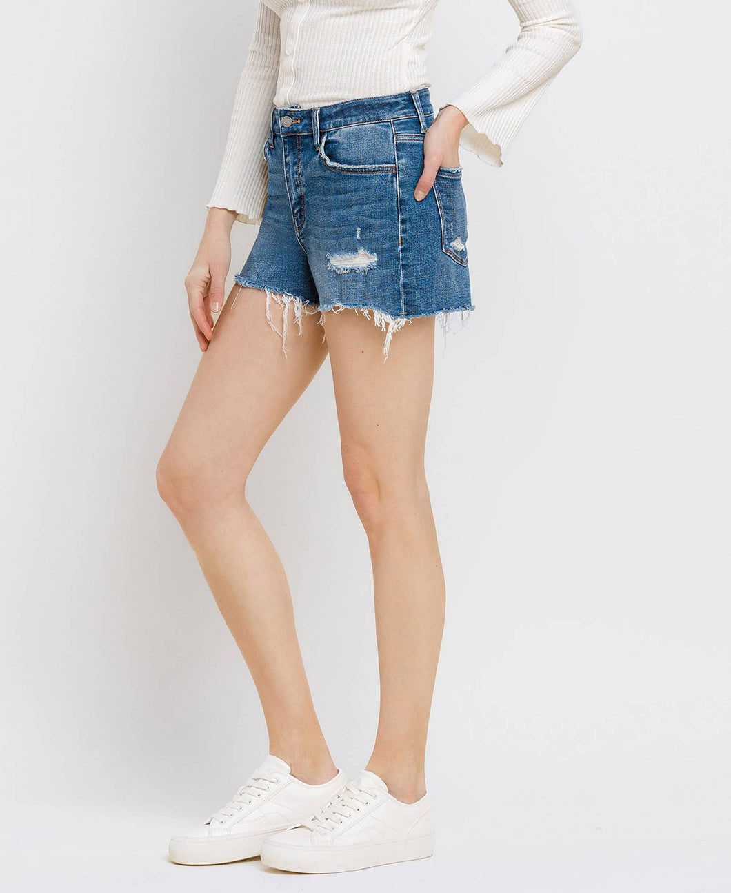 Vervet High Rise Reg Shorts