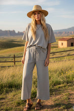 Load image into Gallery viewer, Heather Grey Striped Set