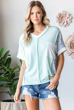 Load image into Gallery viewer, Mint Color Block Top
