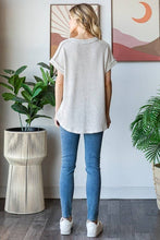 Load image into Gallery viewer, Oatmeal Dolman Waffle Top