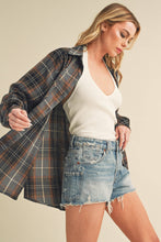 Load image into Gallery viewer, Gray Plaid Flannel