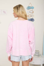 Load image into Gallery viewer, ACID WASH LONG SLEEVE SIDE SLIT KNIT TOP: Black