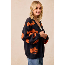 Load image into Gallery viewer, Halloween Pumpkin Cardigan