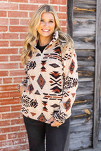 Load image into Gallery viewer, Western Tribal Sherpa Pullover