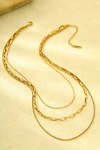 Load image into Gallery viewer, 18K STAINLESS STEEL TARNISH FREE LAYERED NECKLACE
