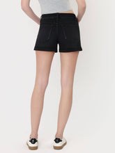 Load image into Gallery viewer, Vervet Black High Rise Cuffed Shorts