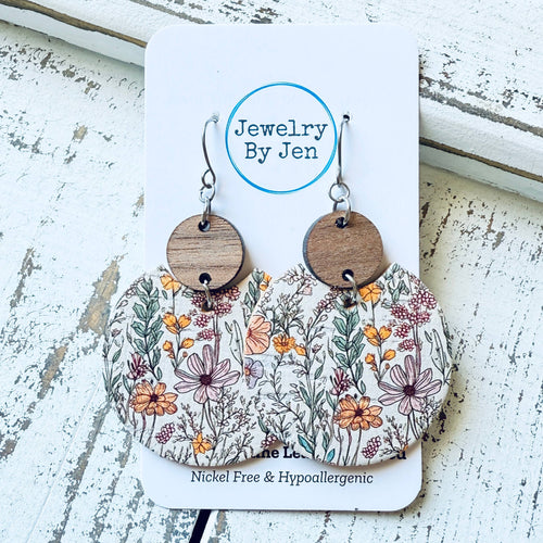 Luna Earrings: Calming Meadow