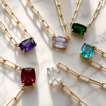 Load image into Gallery viewer, The Month Code Birthstone Necklace Collection