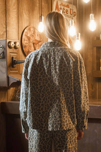 Brown Leopard Shacket