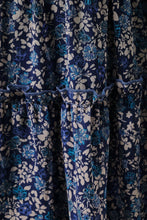 Load image into Gallery viewer, Navy Floral Tie Strap Tiered Dress