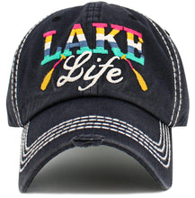 Load image into Gallery viewer, &quot;Lake Life&quot; Vintage Washed Baseball Cap