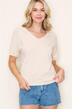 Load image into Gallery viewer, Oatmeal Short Sleeve Sweater