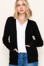 Load image into Gallery viewer, Black Button Down Cardigan