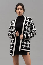 Load image into Gallery viewer, Black Houndstooth Cardigan