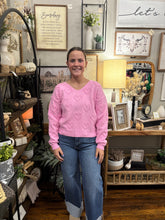 Load image into Gallery viewer, Pink Heart Sweater