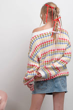 Load image into Gallery viewer, Fuchsia Crewneck Pullover Sweater