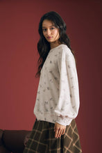 Load image into Gallery viewer, Cream Horse Western Motif Long Sleeve Top