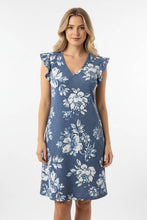 Load image into Gallery viewer, Vintage Blue Floral Dress