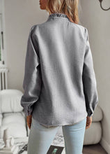 Load image into Gallery viewer, Ruffle Button Down Long Sleeve Top