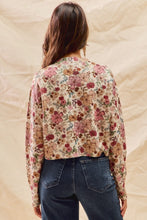 Load image into Gallery viewer, Floral Print Button Front Sweater Cardigan