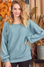 Load image into Gallery viewer, Teal Brushed Sweater